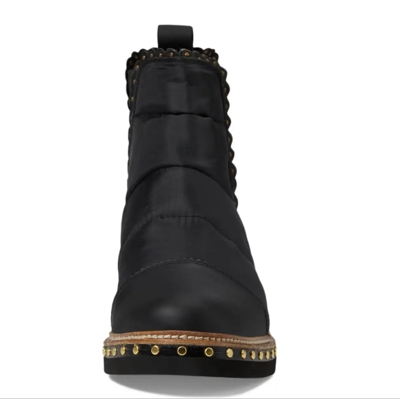 HOST PICK - Free People Atlas Puffer Chelsea Black Studded Boots NWT - Picture 6 of 8